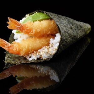 64. Hand roll scampi