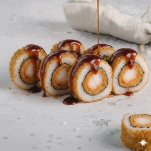 46. Crispy california rolls tempura scampi