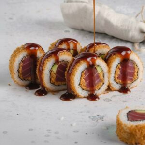 43. Crispy california rolls tonijn