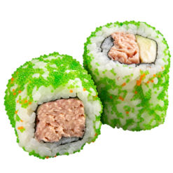 21. Gekookte tonijn en avocado maki