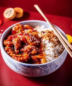 Originele Gebakken Kip in Zoetzure saus