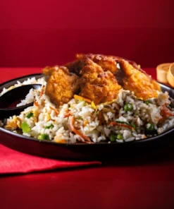 Chinees Gebakken Rijst met Gemarineerde Kip