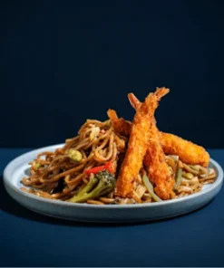Tempura Garnalen Yakisoba