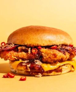 🌋Spicy BBQ Burger