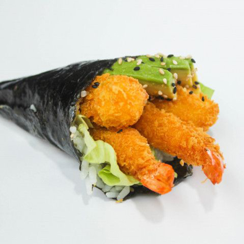 Temaki tempura crevette