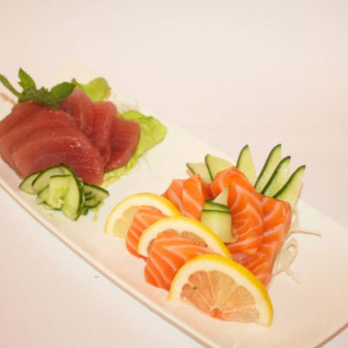 Sashimi 6 pcs saumon + 6 pcs thon