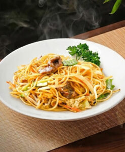 803. Nouilles sautées au boeuf