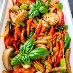 999. Wok Kip en Veg met oystersauce