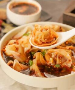 Ravioli porc et scampi à la falcon sichuan