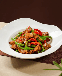 1023. De Porc Sauté épicé à La facon d'HuNan