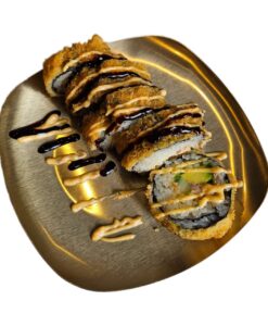 Tempura thon cuit concombre avocat