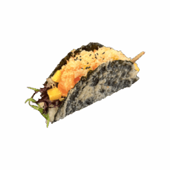 O1. Taco sushi saumon mangue