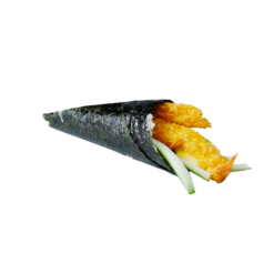 43. Temaki tempura concombre mayonnaise spicy