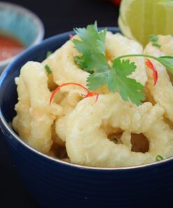 52. Inktvis met pikante saus