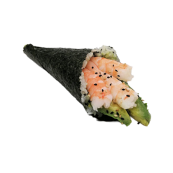 42. Temaki crevette avocat