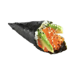 45. Temaki oeufs de saumon avocat