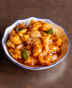 26. Poulet jindu caramélisé