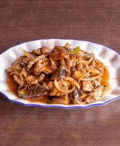 45. Filet de boeuf aux champignons chinois